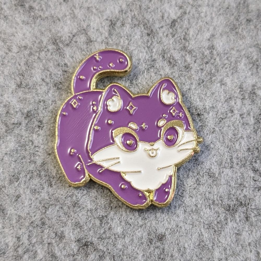 Purple Pussycat Pin